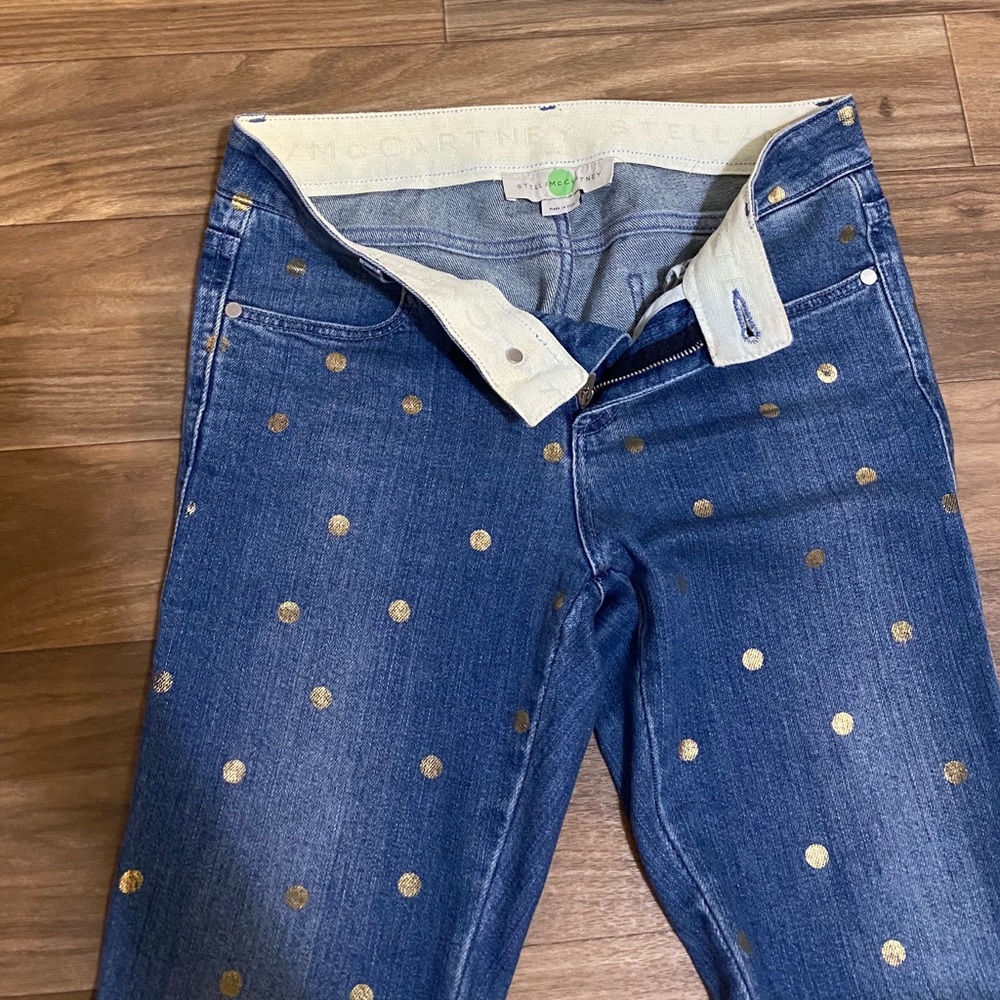 Stella McCartney Jeans Metallic Polka Dot - Picture 3 of 8